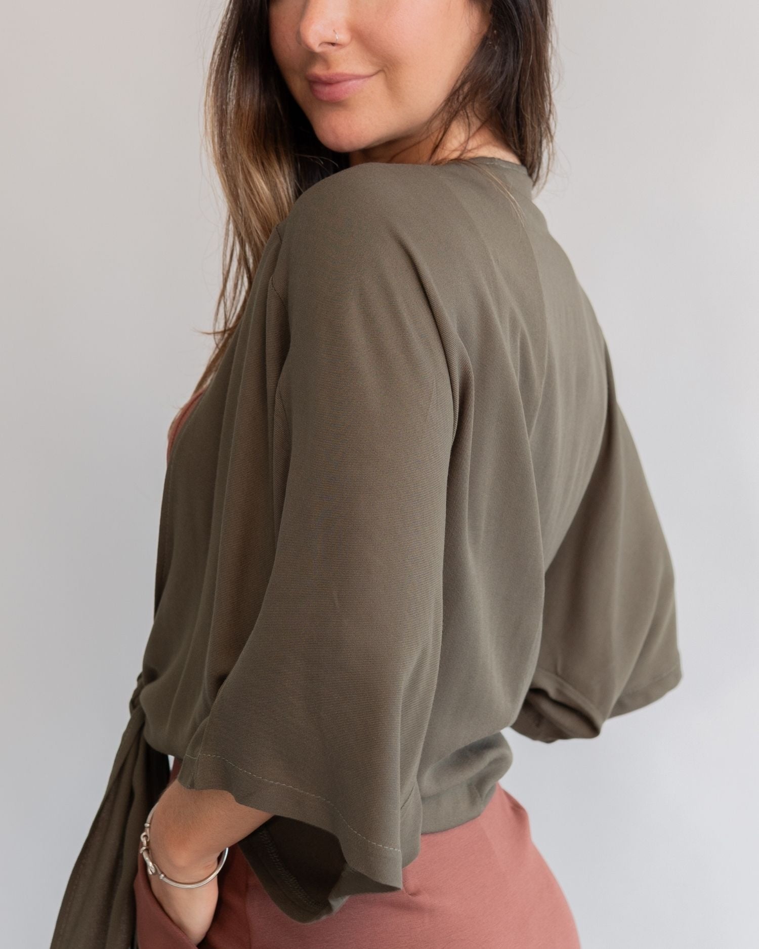 Camisa Amarração Verde Militar