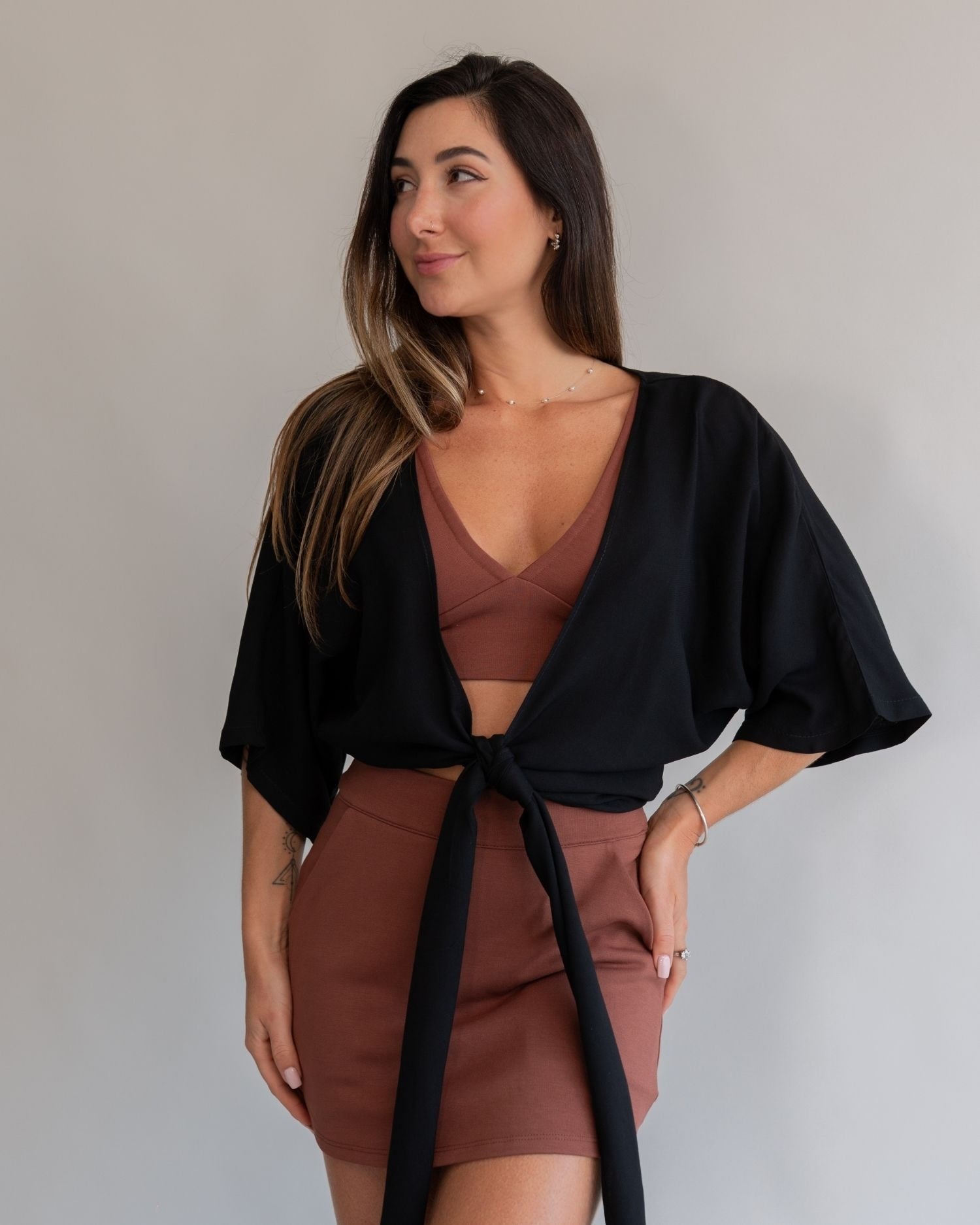 Camisa Amarração Preta