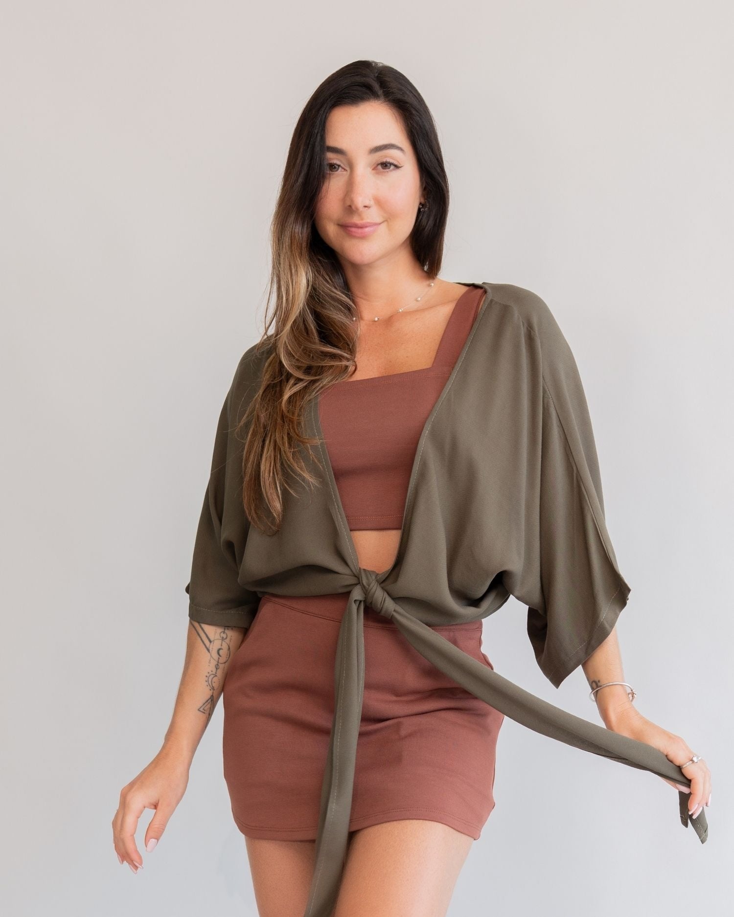 Camisa Amarração Verde Militar