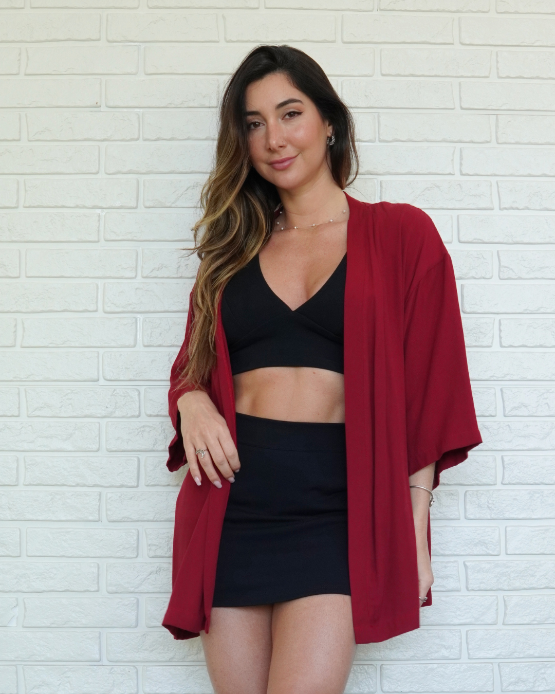 Short Saia Bliss Preto (saia atrás)