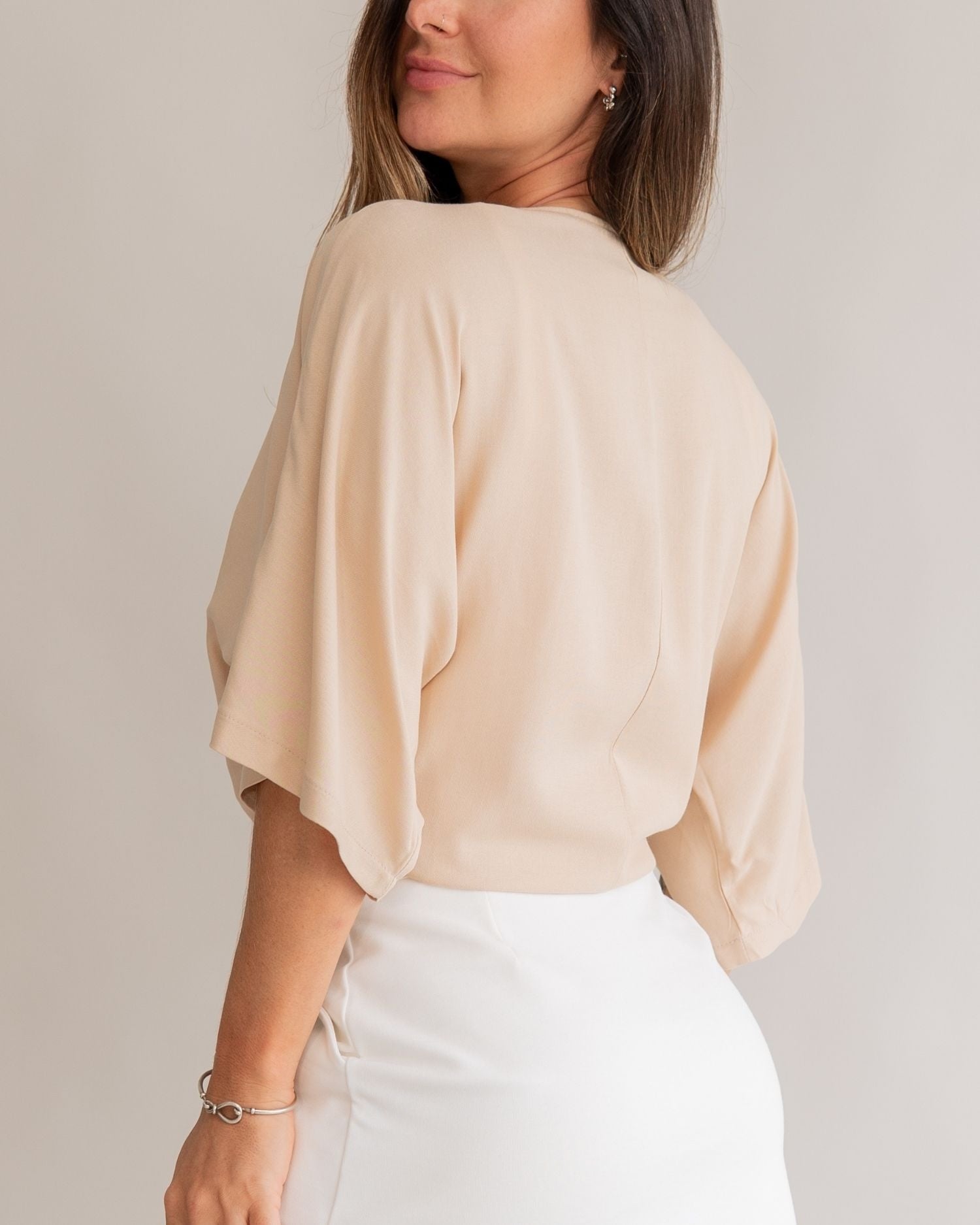Camisa Amarração Areia