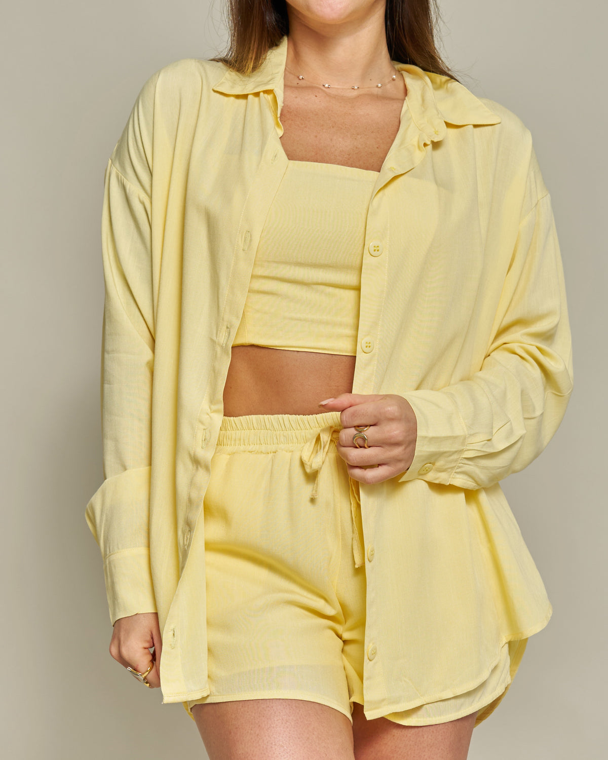Top Viscolinho Amarelo