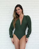 Body Transpassado Verde Militar