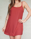 Macaquinho Vestido Terra Cota