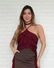 Blusa Babados Vinho