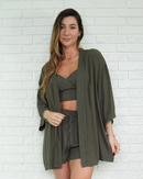 Short Viscose Verde Militar