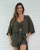 Camisa Amarração Verde Militar