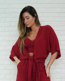 Camisa Amarração Vinho