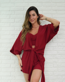 Camisa Amarração Vinho