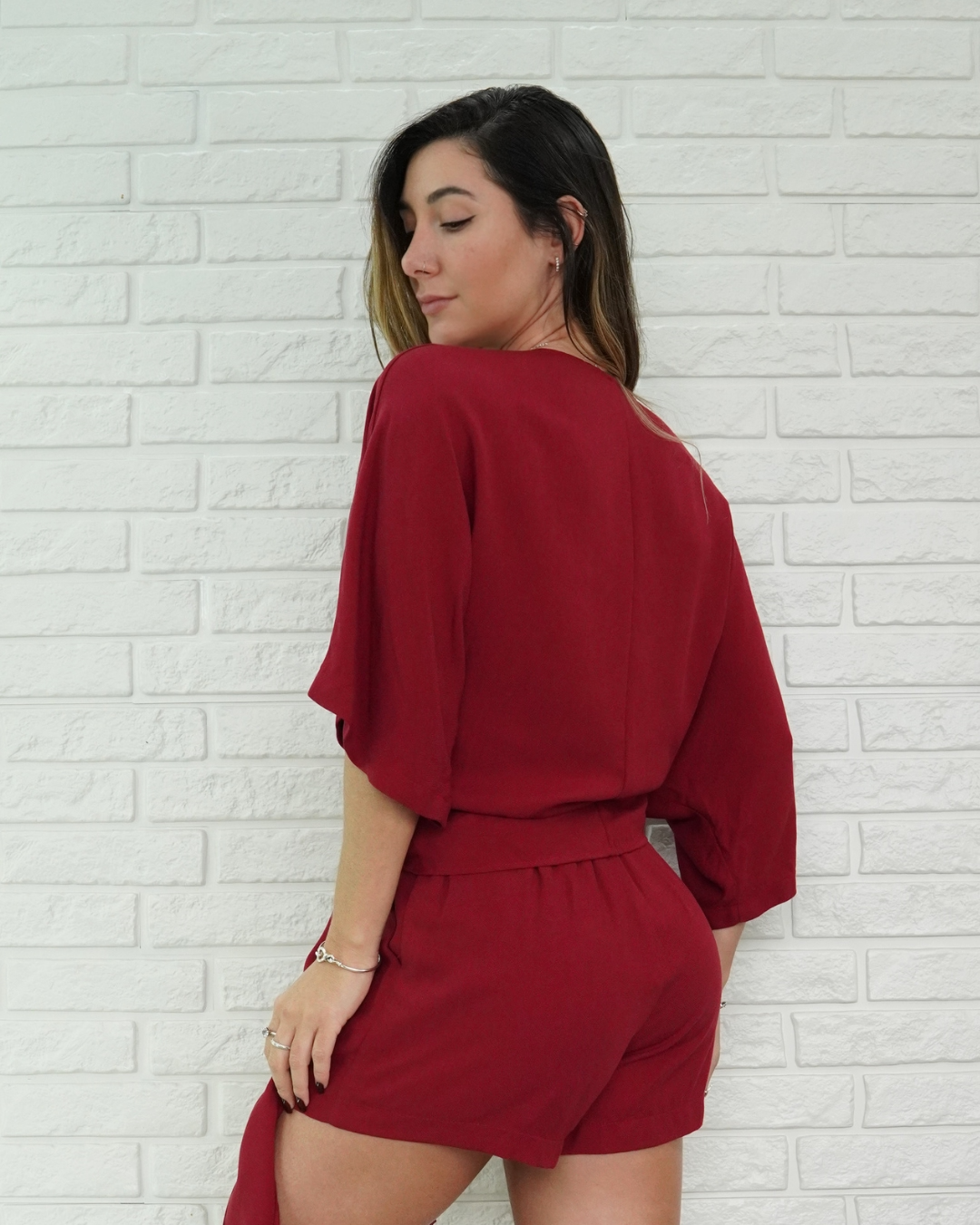 Camisa Amarração Vinho