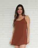 Macaquinho Vestido Marrom