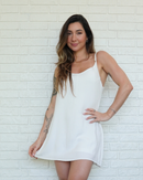 Macaquinho Vestido Off-White