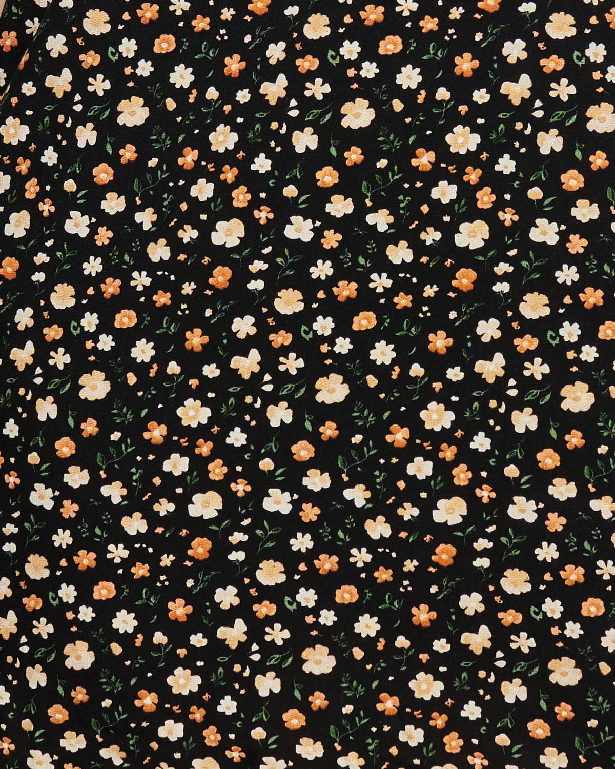 Macaquinho Vestido Floral Preto