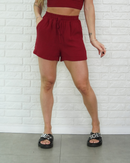 Short Viscose Vinho