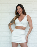 Short Saia Bliss Off-White (saia atrás)