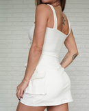 Short Saia Cargo Off-White