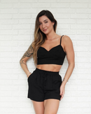 Short Viscose Preto
