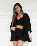 Short Viscose Preto