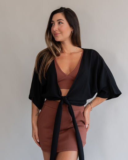 Camisa Amarração Preta