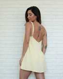 Macaquinho Vestido Amarelo