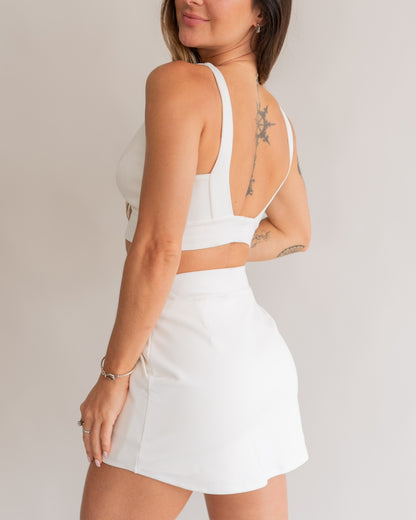 Short Saia Bliss Off-White (saia atrás)