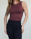 Regata Básica Poliamida Marrom