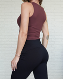 Regata Básica Poliamida Marrom