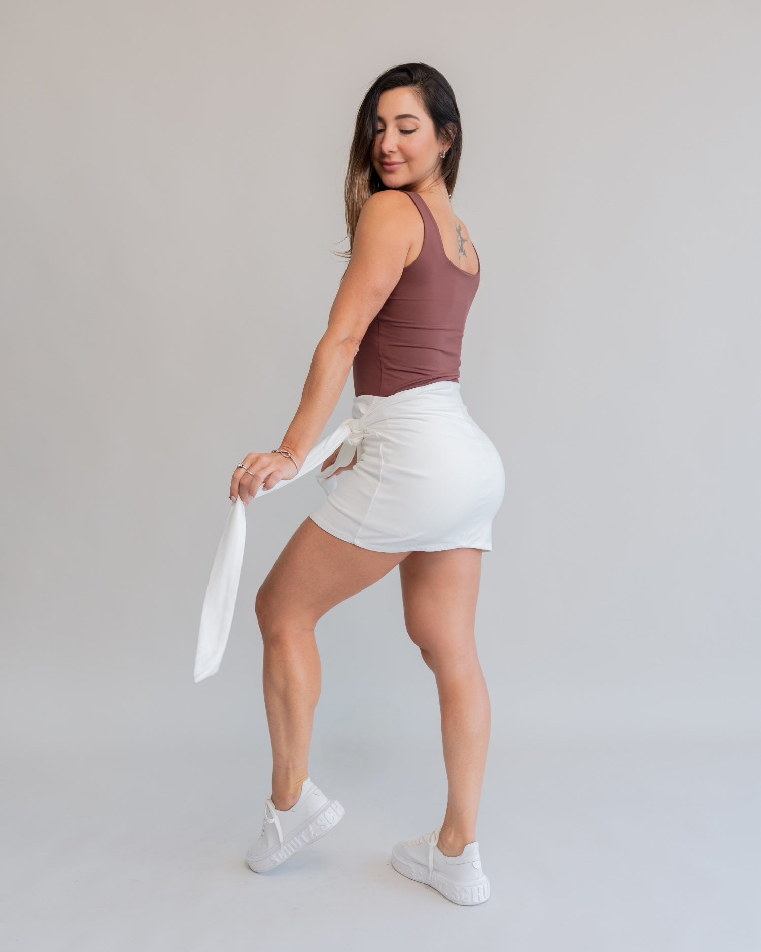 Short Saia Amarração Off-White