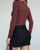 Short Saia Amarração Preto