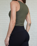 Regata Básica Poliamida Verde Militar