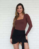 Short Saia Amarração Preto