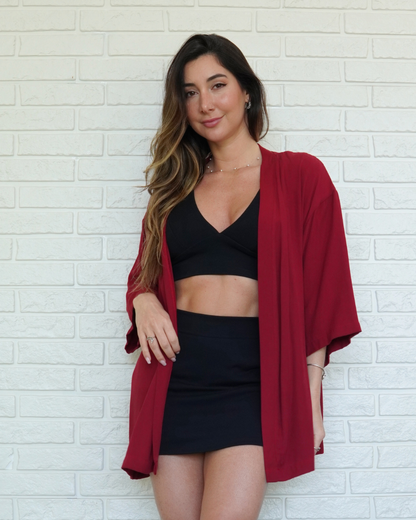 Short Saia Bliss Preto (saia atrás)