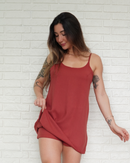 Macaquinho Vestido Terra Cota