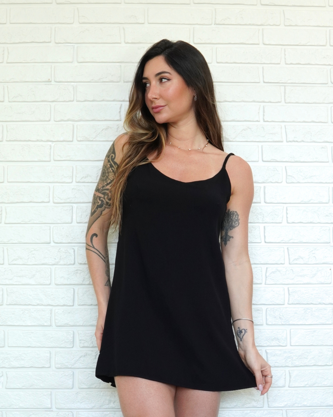 Macaquinho Vestido Preto