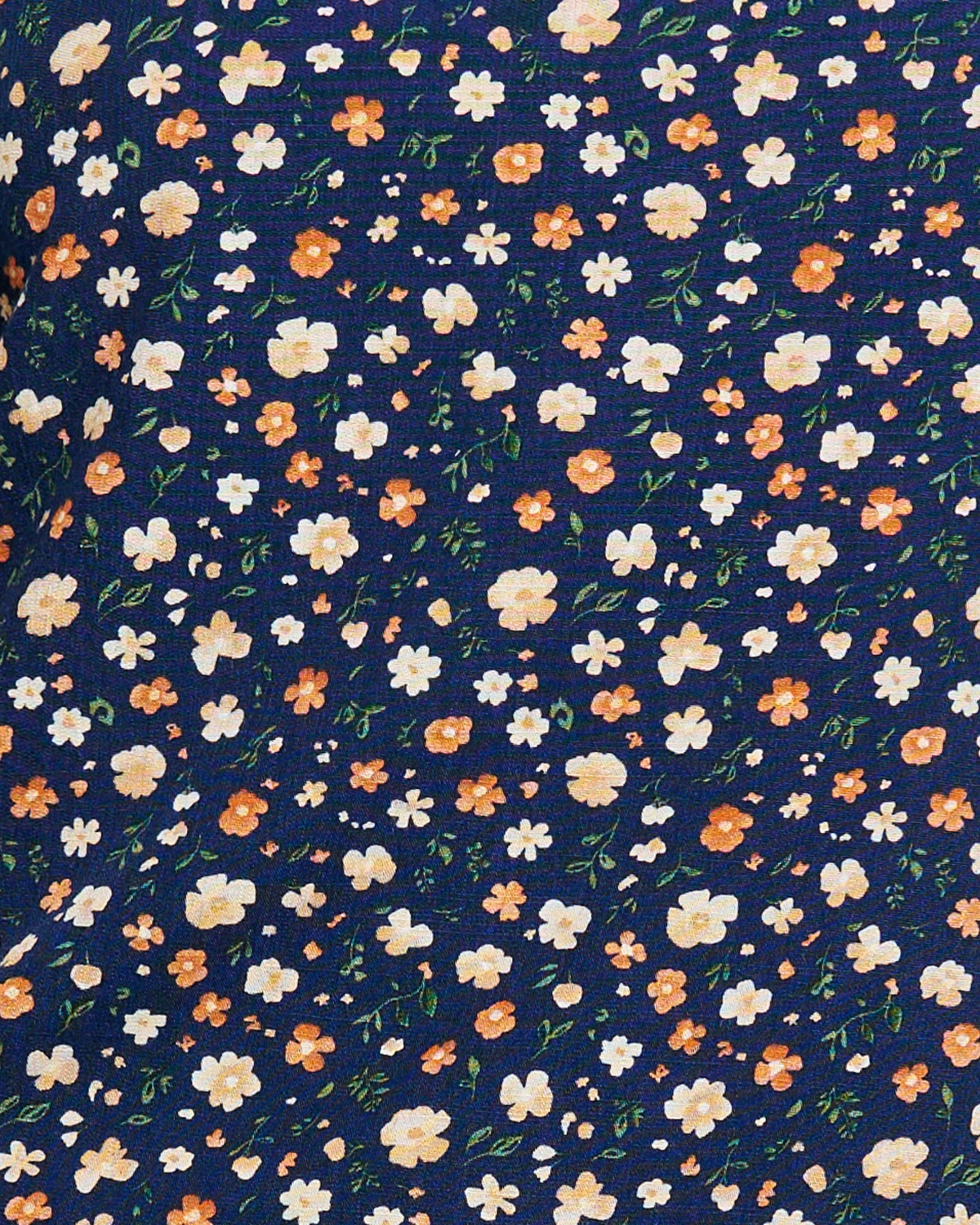 Macaquinho Vestido Floral Azul