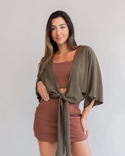 Camisa Amarração Verde Militar