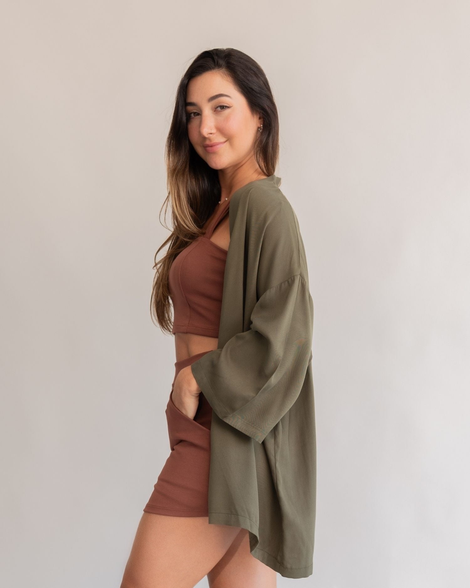 Kimono Verde Militar