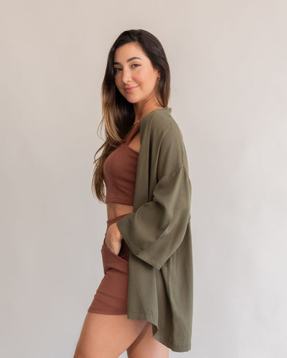 Kimono Verde Militar