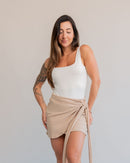 Short Saia Amarração Areia