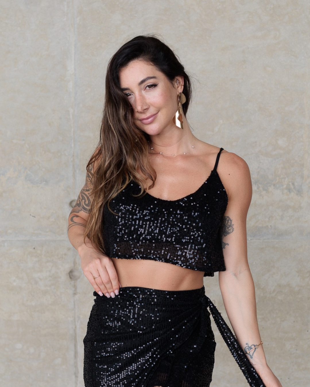 Top Rodado Glow Preto
