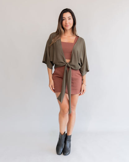 Camisa Amarração Verde Militar