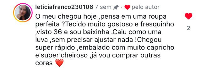 Depoimento de cliente