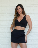 Short Saia Bliss Preto (saia atrás)