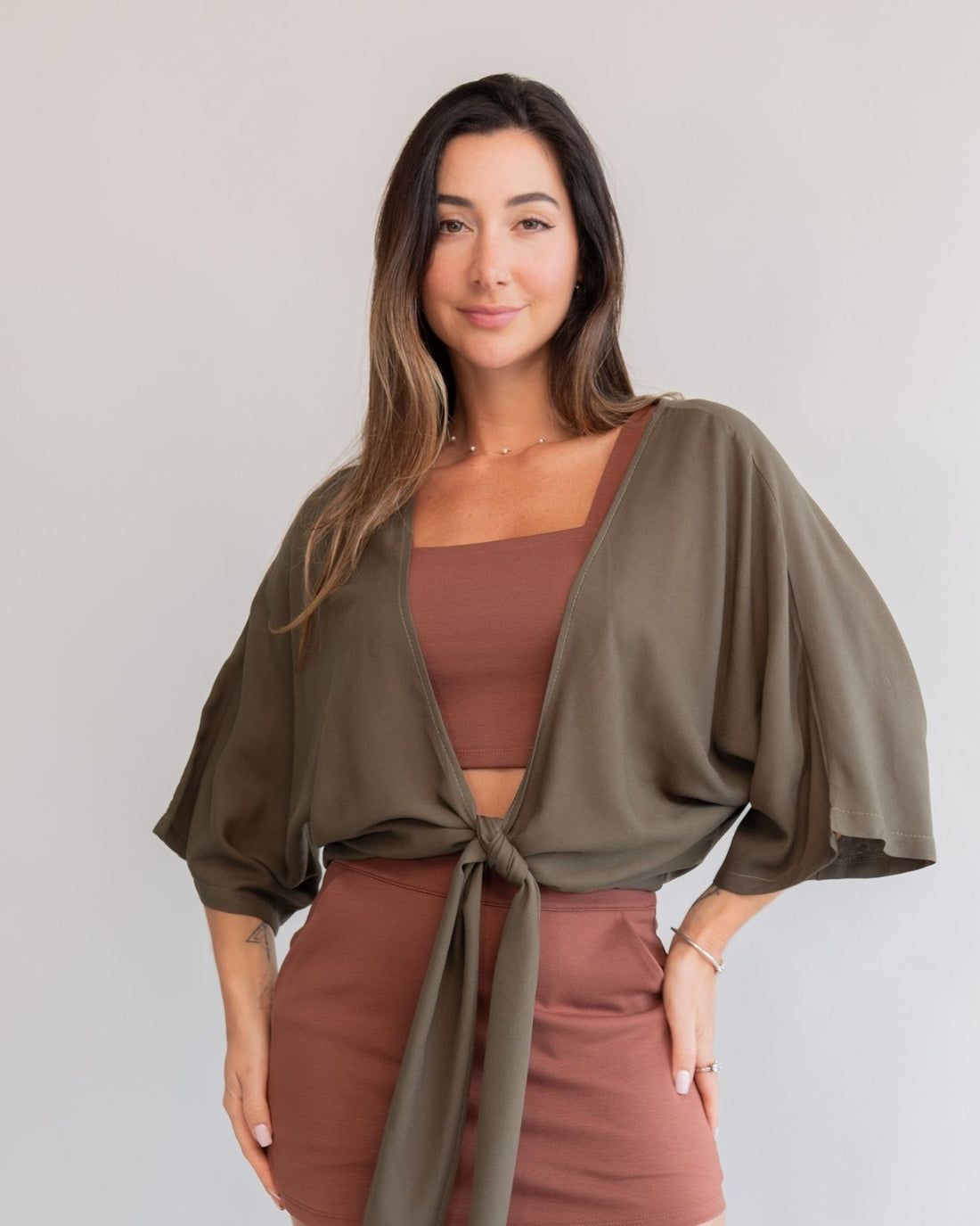 Camisa Amarração Verde Militar