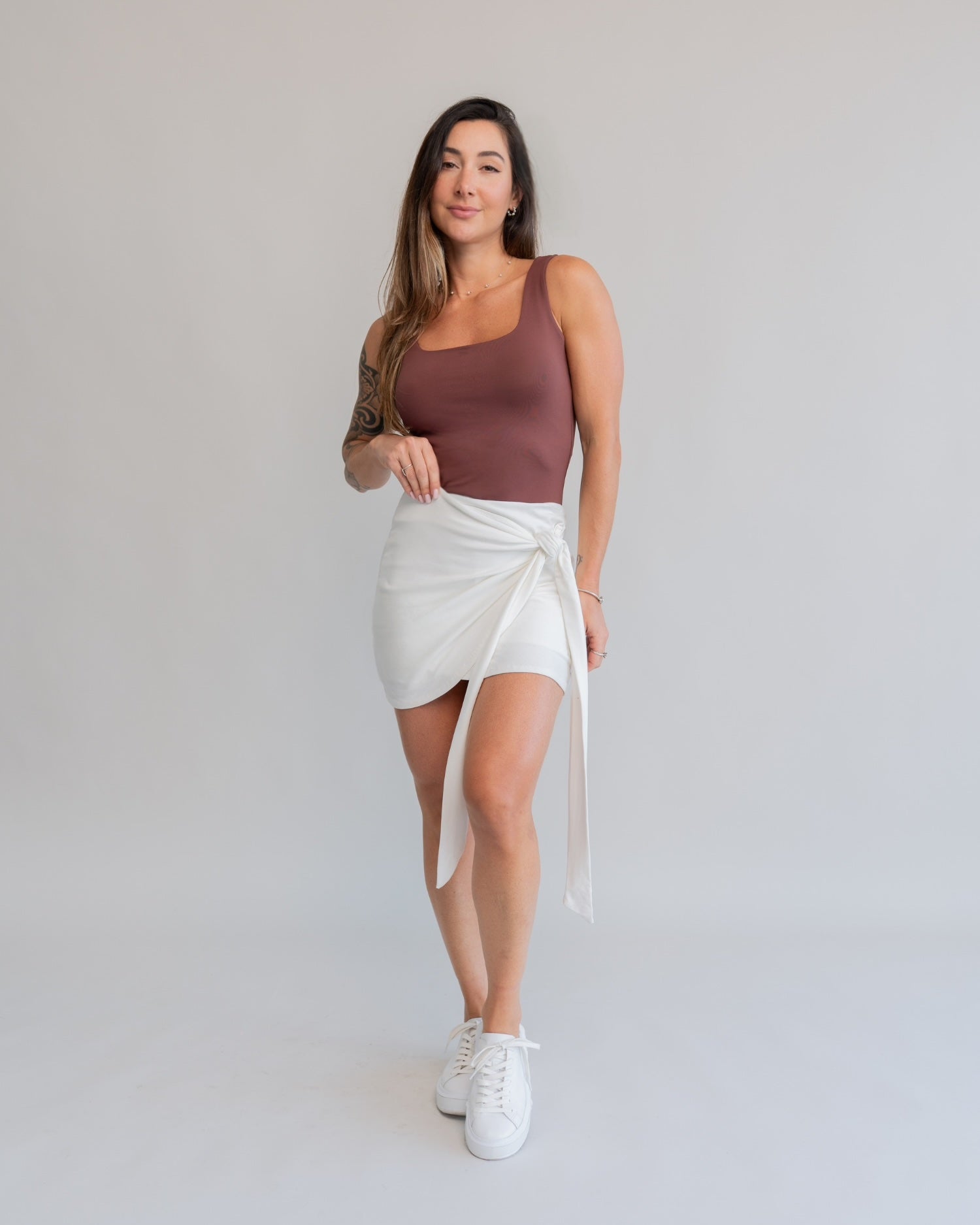 Short Saia Amarração Off-White