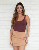 Short Saia Bliss Capuccino (saia atrás)