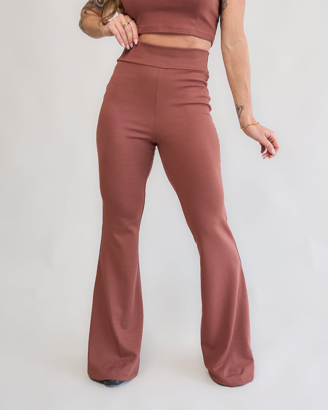 Calça Flare Bliss Marrom