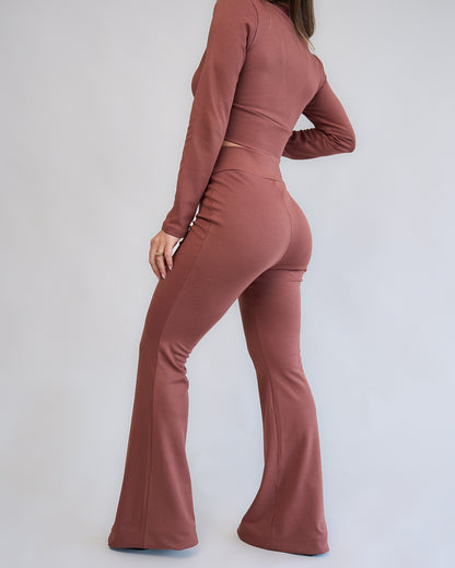 Calça Flare Bliss Marrom