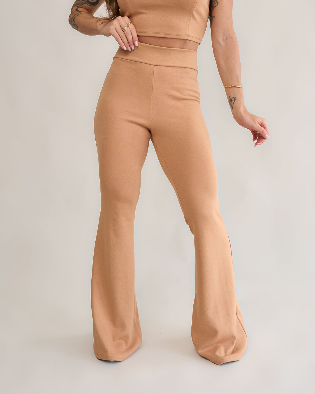 Calça Flare Bliss Capuccino