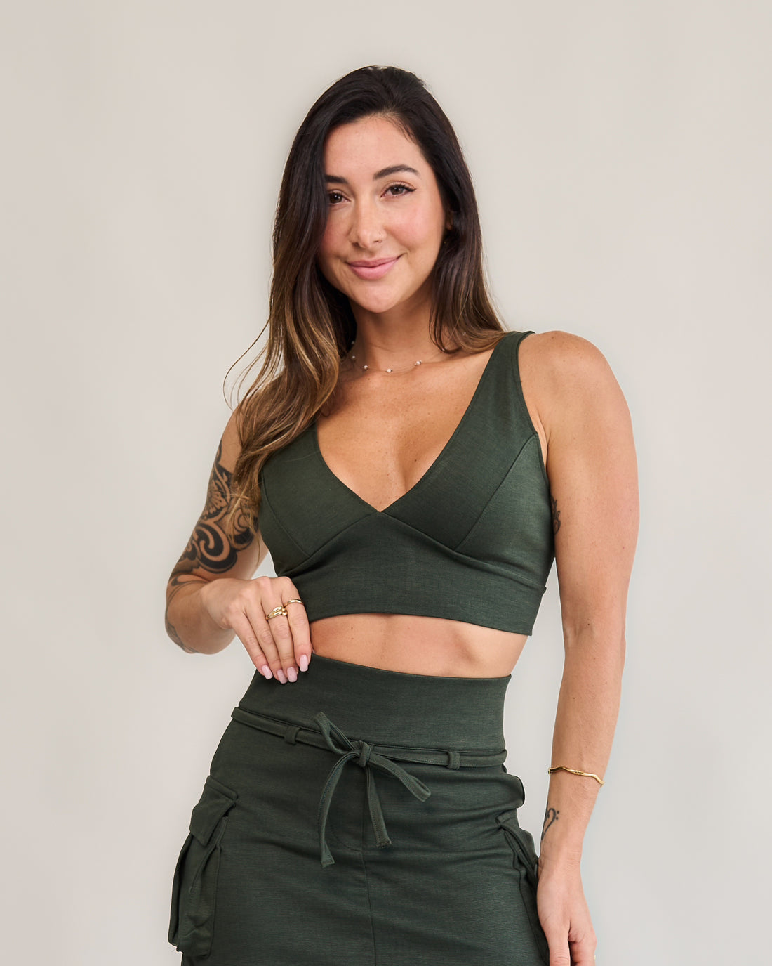 Top Bliss Verde Militar